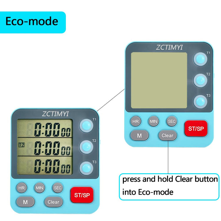 Dual Digital Timer for Kitchen Cooking