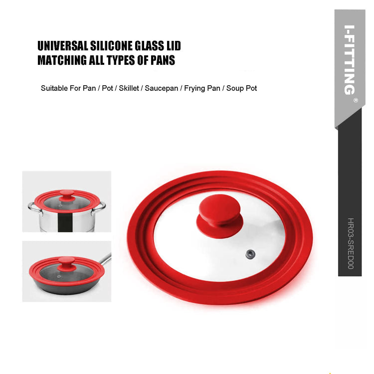 Universal Vented Tempered Glass Replacement Lid for Pots