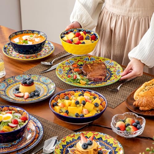 16 Pieces Plates and Bowls Set (Service for 4 (16 PCS))