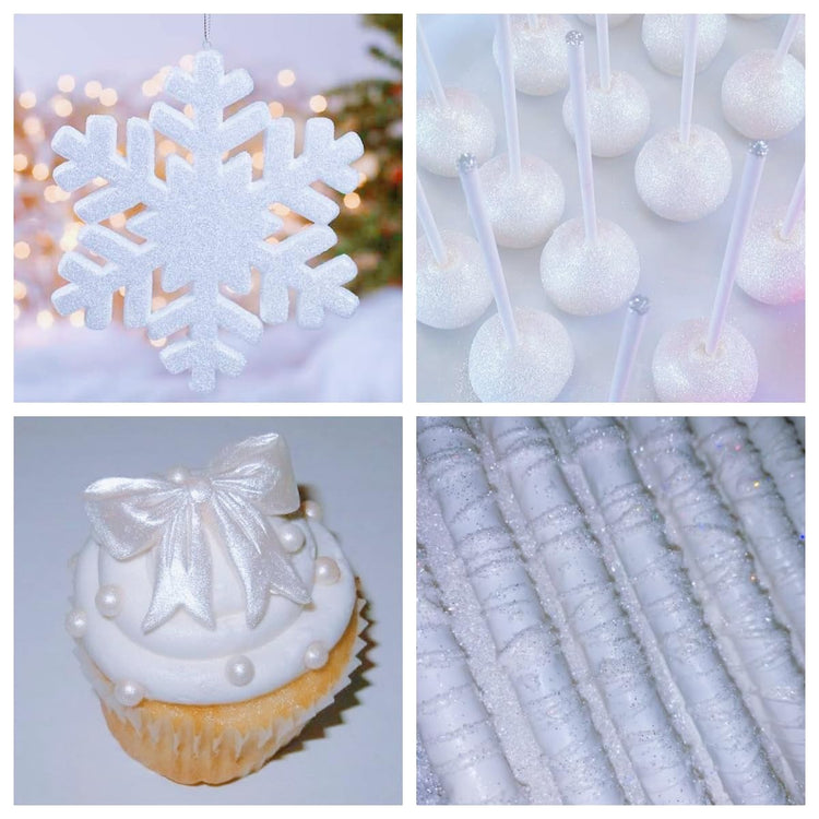 White Edible Glitter Spray