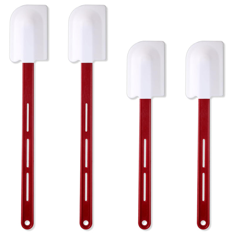 4 Pcs Rubber Spatulas Silicone Heat Resistant (4 Count)
