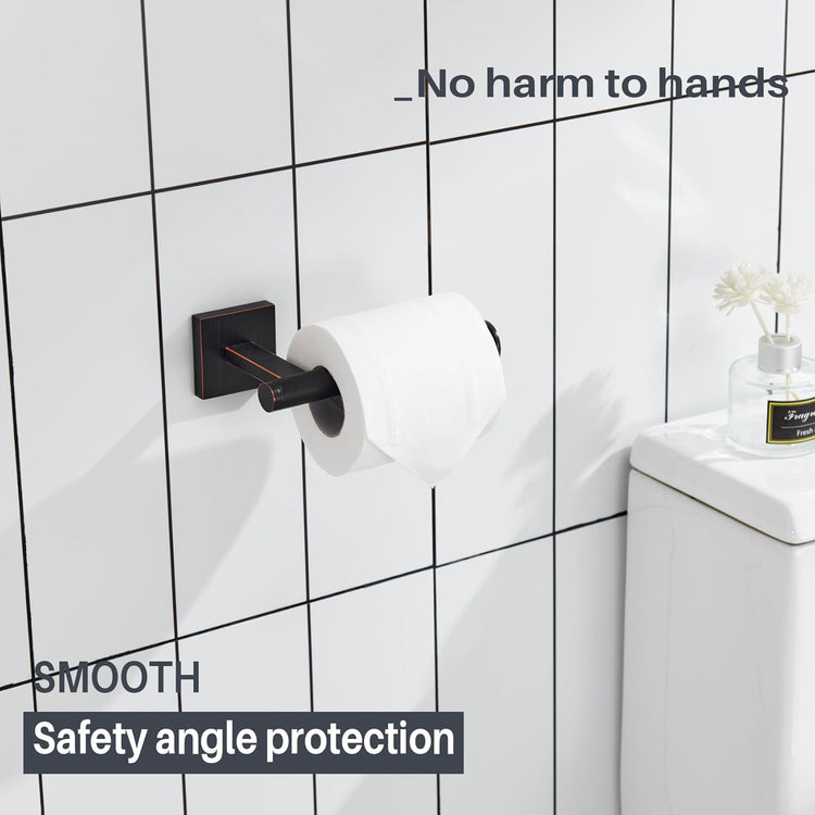 KOKOSIRI Toilet Paper Holder Oil Rubbed Bronze Toilet Roll Holder Hold Mega Rolls Kitchen Bathroom Tissue Paper Dispenser Stainless Steel, B2008ORB