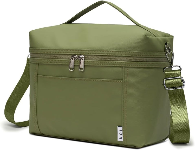 NOL Natural Organic Lifestyle Insulated Lunch Bags for Women Cooler Bag Lightweight Nylon Waterproof Lunch Box For Work