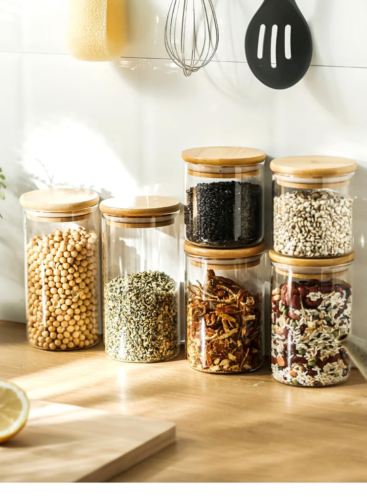 17oz Glass Food Storage Jars (12 Count)
