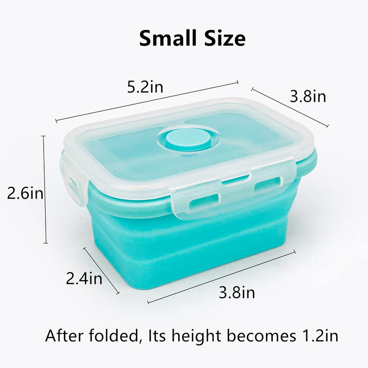 3piece Collapsible Food Storage Containers with Lids (3 Count)