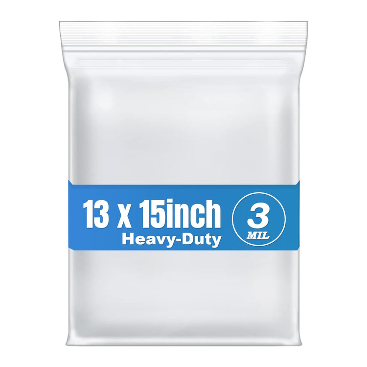 30Pcs 13"x15" Thick 3Mil Large Clear Reclosable Zip Seal Lock Plastic Bags (30 Count)