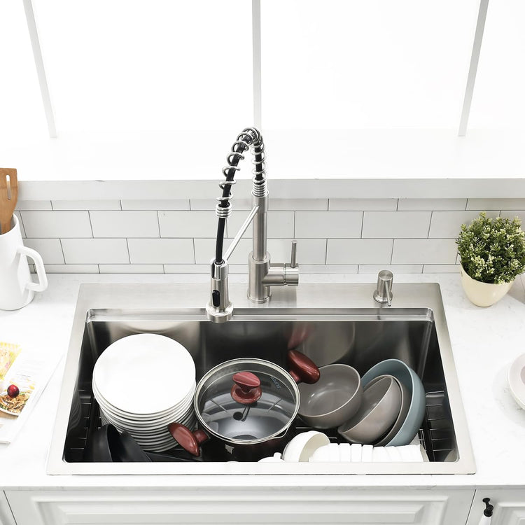 33 Inch Drop In Kitchen Sink Workstation