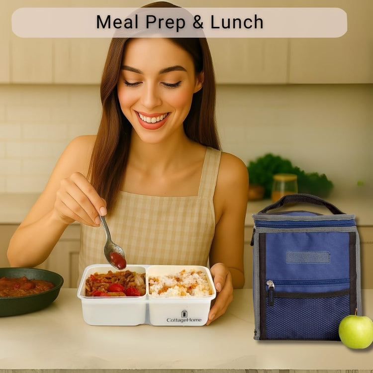 Mini Snackle Box Containers - 2-Pack Reusable Snack Containers - Dishwasher Safe - For Lunch, School, Meal Prep & Travel
