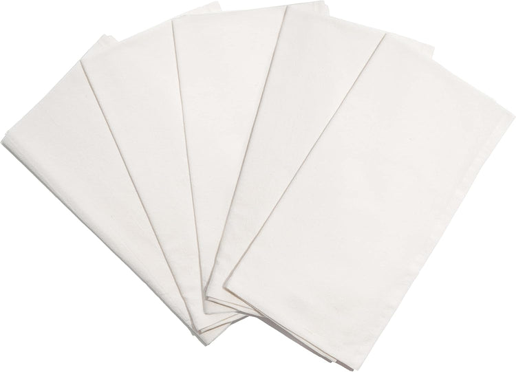 Bread Towels for Proofing Cover - 100% Organic Cotton Bread Cloth for Rising - Breathable Tea Towel for Bread Making - Unbleached Baking Towels - Bread Basket Cloth Napkin - 27"x27" (Natural - 5 Pack)