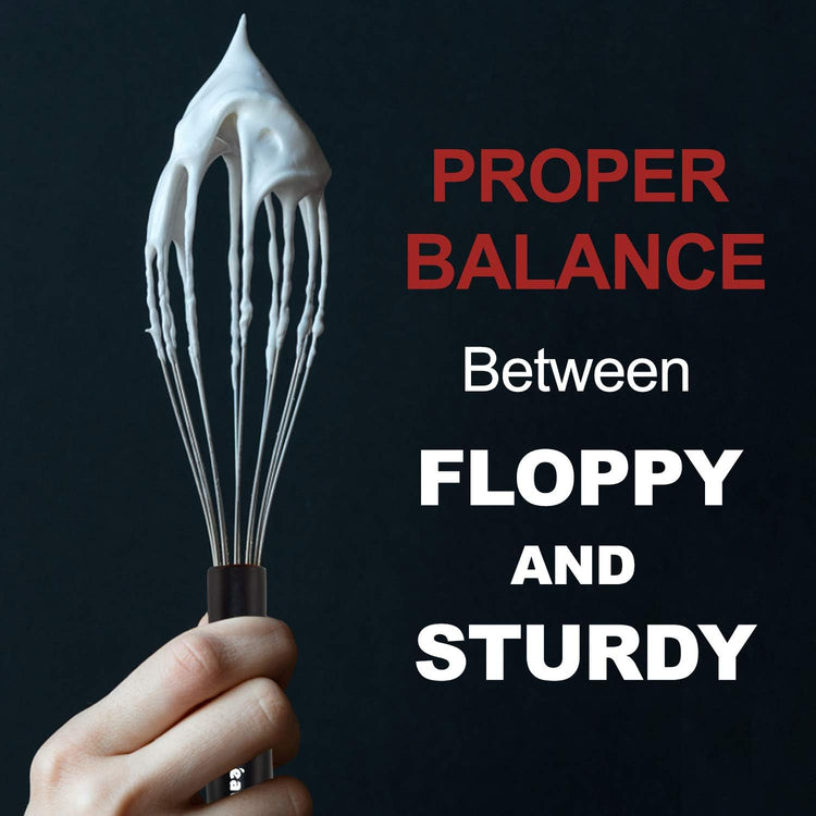 3 Packs Stainless Steel Whisk Set - Balloon Whisk, Anaeat Thick Stainless Steel Wire & Strong Handles, Egg Beater for Cooking, Blending, Whisking, Beating and Stirring (8.5"+10.5"+12")