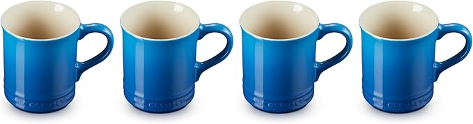 Le Creuset Stoneware Set of 4 Mugs, 14 oz. each, Marseille