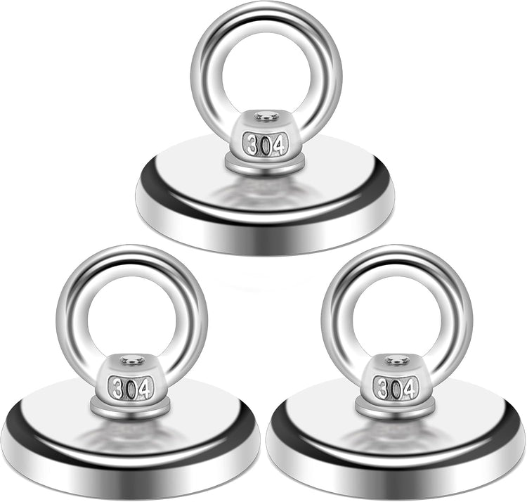 Magnetic Hooks, 100 LB(45KG) Heavy Duty Magnetic Hooks with Countersunk Hole Eyebolt, Perfect for Home, Kitchen, Workplace, Office and Garage, Pack of 10 Brand