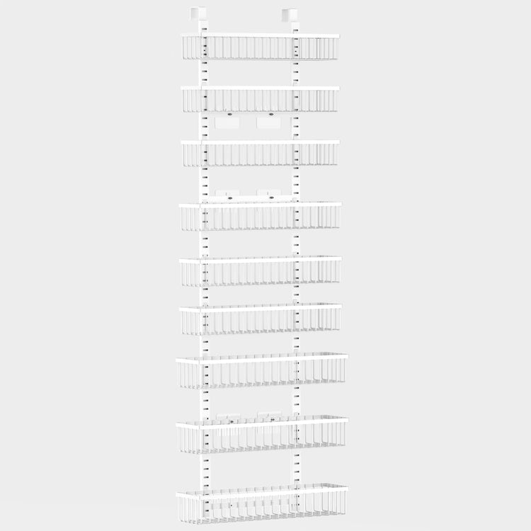 9 Tier White Over The Door Pantry Organizer