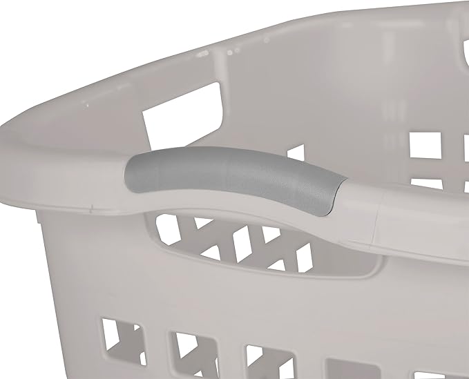 Sterilite 4-Pack 2.1 Bushel Ultra Easy Carry Hamper, Laundry Basket Organizer, Gray Pumice - Large Plastic Clothes Bin for Home, Dorm, Bathroom, and Bedroom Organization