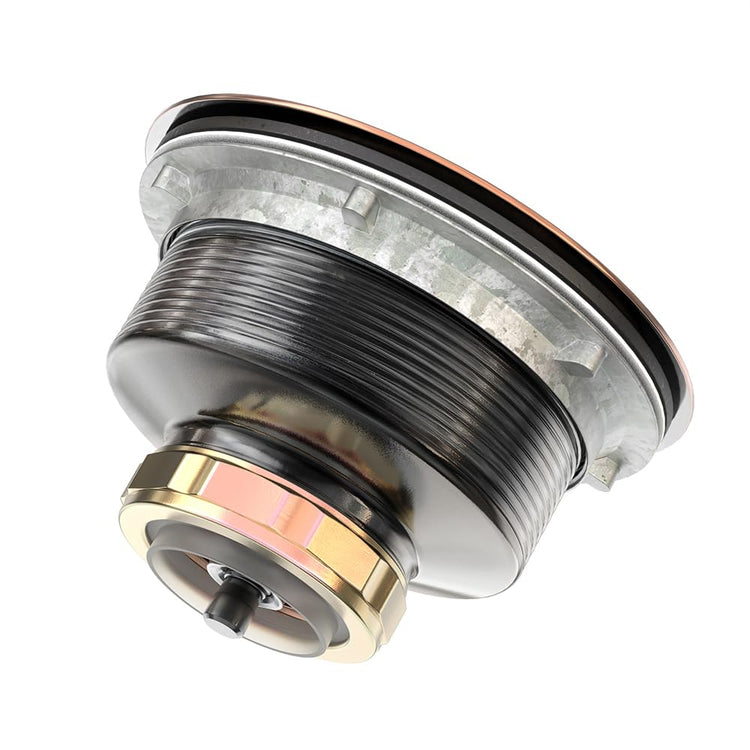 Copper Sink Drain 3.5 Inch Kitchen Sink Drain Assembly Stainless Steel Sink Strainer Sink Stopper Antique Copper Basket Strainer for 3