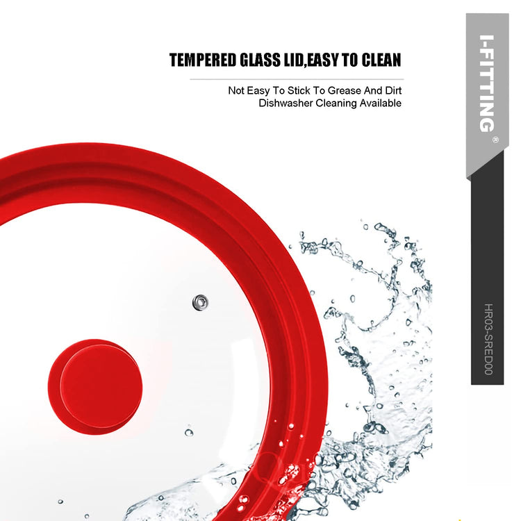 Universal Vented Tempered Glass Replacement Lid for Pots