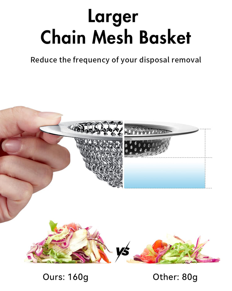 Reversible Kitchen Sink Drain Strainer