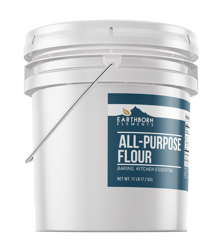 Earthborn Elements All-Purpose Flour, 3.5 Gallon Bucket, Bulk Size, Kitchen Essential, Baking & Cooking - Nestoria