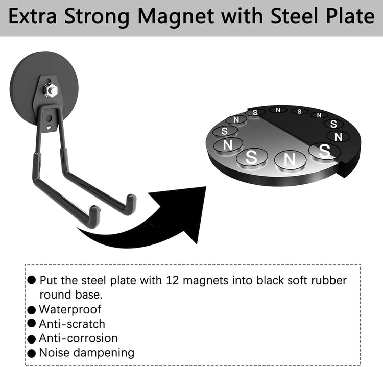 Large Strong Magnetic Hooks (2 Count)
