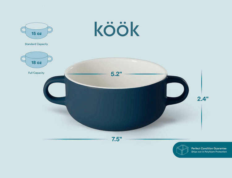 Soup Crocks Ceramic Bowls (4 Count)