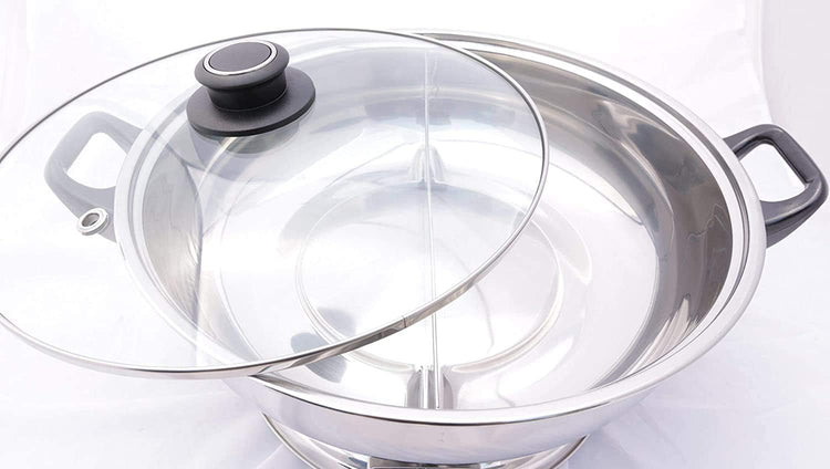 Sonya 5L Electric Dual-Sided Shabu Shabu & Mongolian Hot Pot – Stainless Steel, Large Capacity for Family Meals & Hot Pot Parties