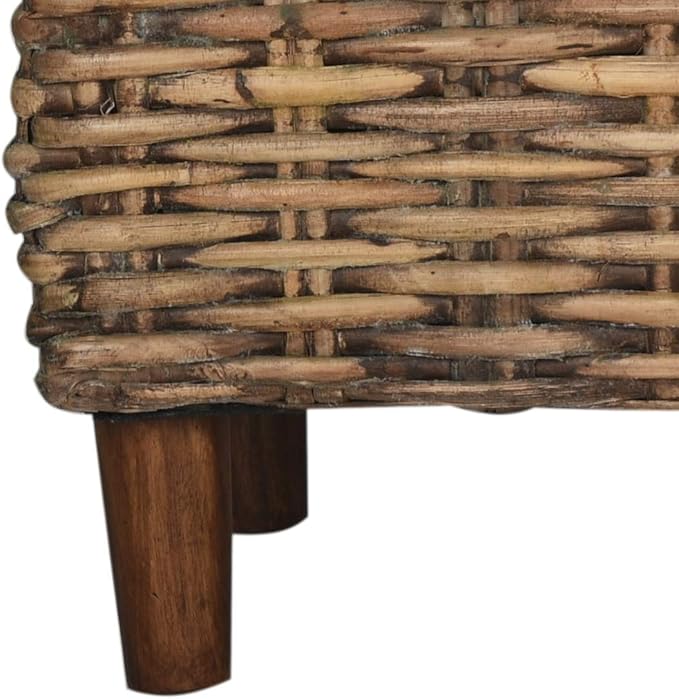 Safavieh Home Collection Palermo Brown and Eggshell Bench