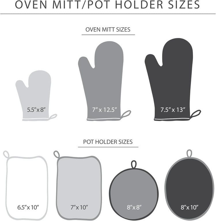 KitchenAid Asteroid Oven Mitt Set, Cobalt Blue 7"x12.5"