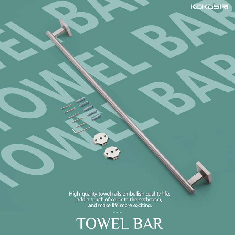 Towel Holder Bathroom Accessory Towel Bar for Bath Kitchen Towels Rail 36 Inch Brushed Nickel Stainless Steel B4005BR