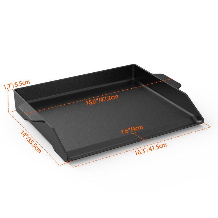 18.6"x14" Universal Cast Iron Non