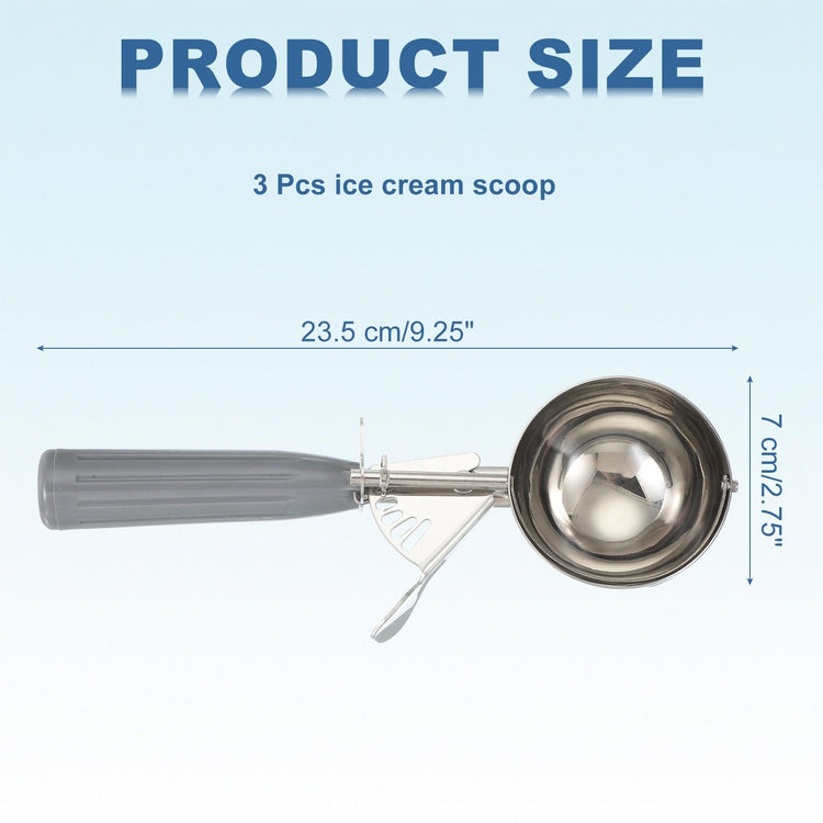 3 Pcs Cookie Scoops