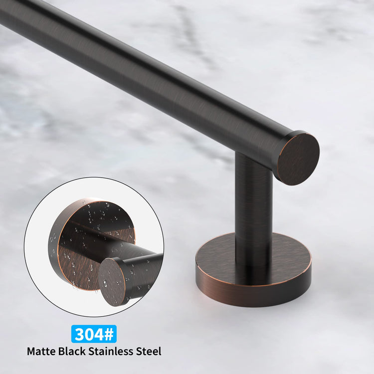 2 Pieces Oil Rubbed Bronze Towel Bar Set