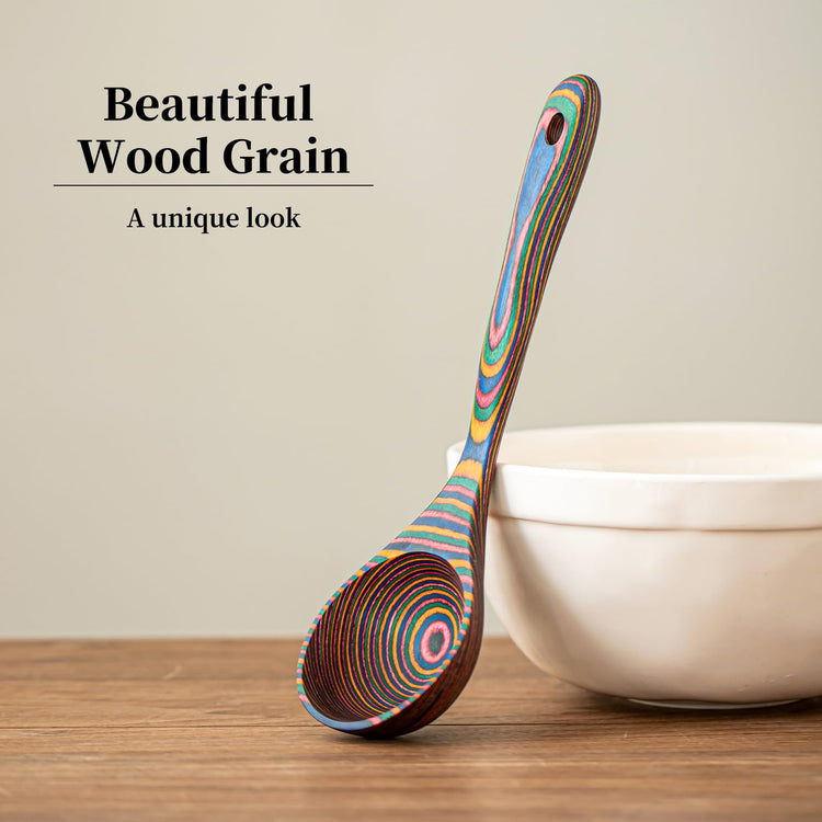 Pakkawood Rainbow Deep Soup Ladles
