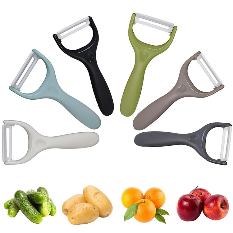 6 Pack Vegetable Peelers for Kitchen