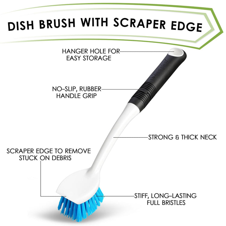Dish Brush Set of 3 with Bottle Brush (3 Count)