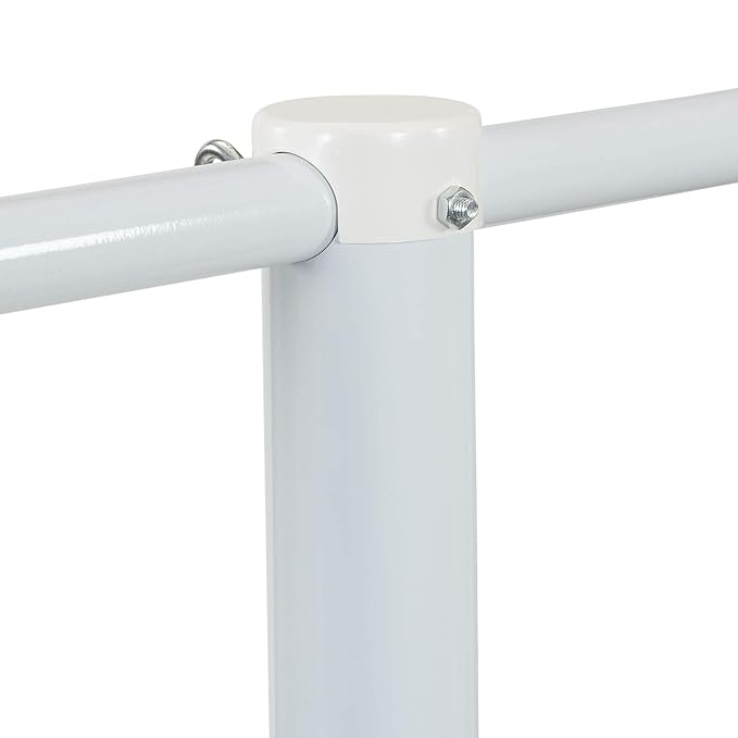 Household Essentials Mega Outdoor Clothesline Single T-Post, White