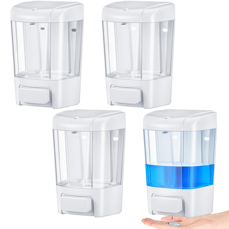 4 Pcs Wall Mounted Soap Dispenser (4 Count)