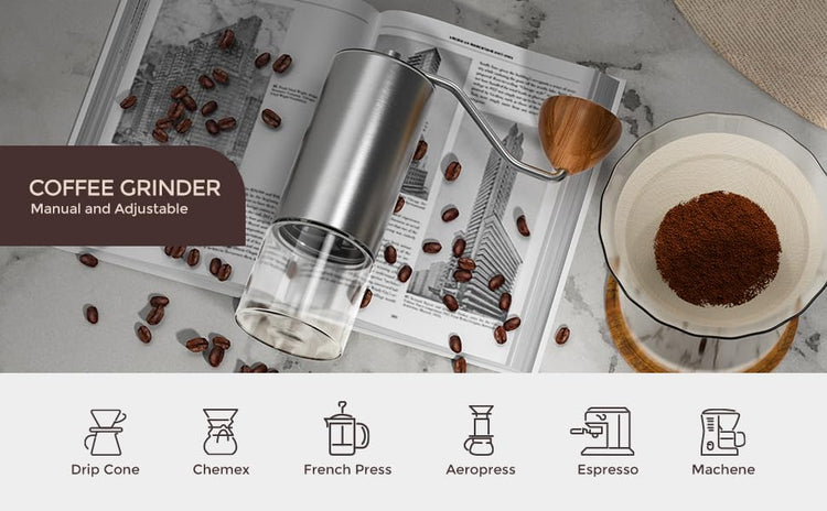 Manual Stainless Steel Coffee Been Grinder