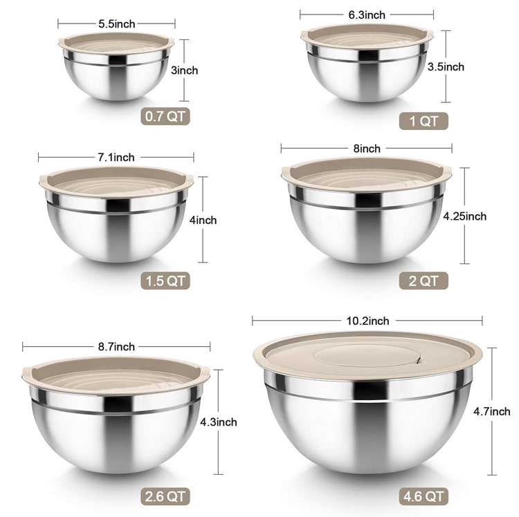 Mixing Bowls Set of 6 (9 Count)