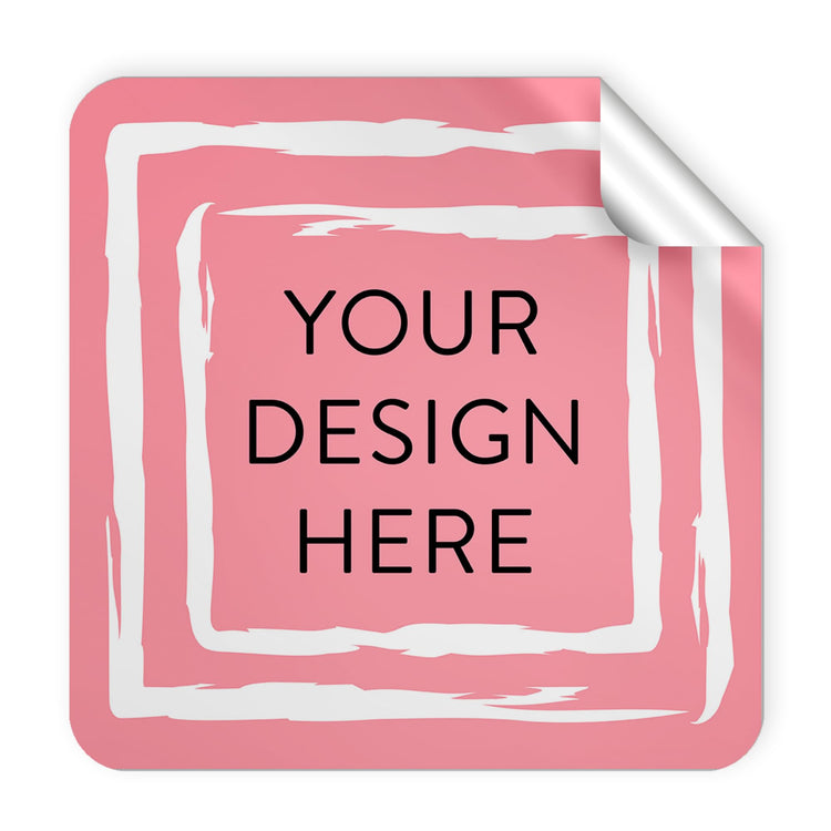 100 Custom Vinyl Stickers (100 Count)