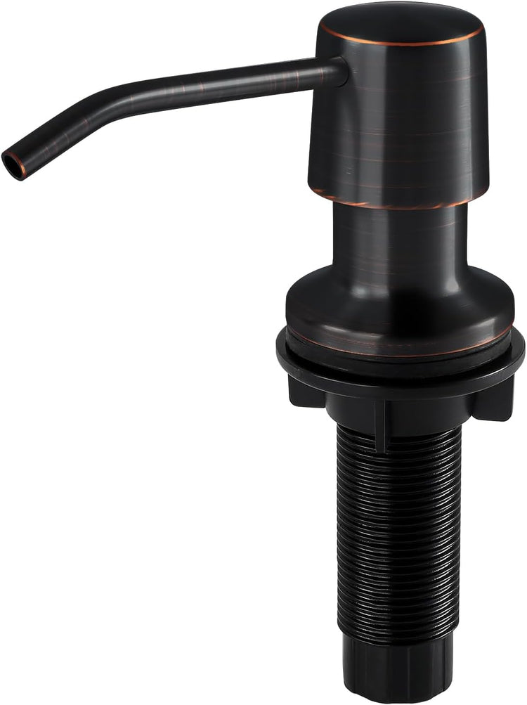 Soap Dispenser - 4” Spout and 16oz Capacity Bottle - Built in Sink Soap Dispenser for Kitchen Sink - Oil Rubbed Bronze Countertop Soap Dispenser Pump with 47" Extension
