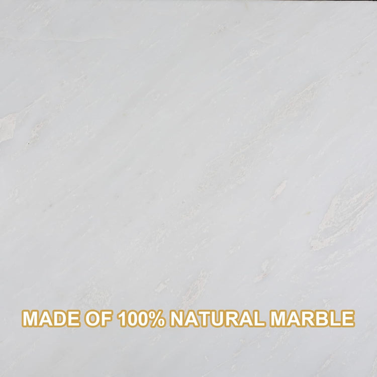 Koville Natural Marble Paper Towel Holder Countertop, 6“ Genuine Stone Paper Towel Holder Stand for Kitchen Storage, for Standard Rolls(Namib Fantasy)