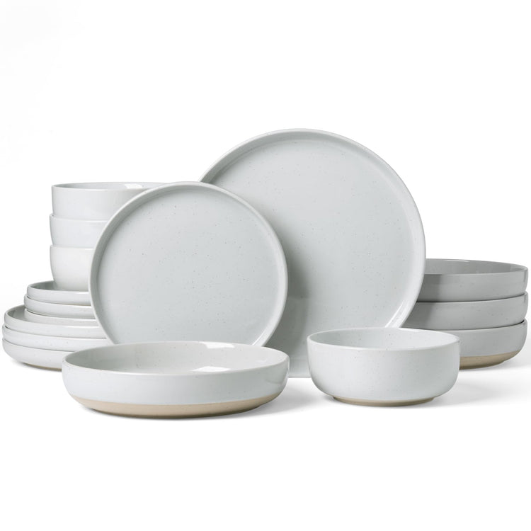 Milkyway 16 Piece Stoneware Plates and Bowls