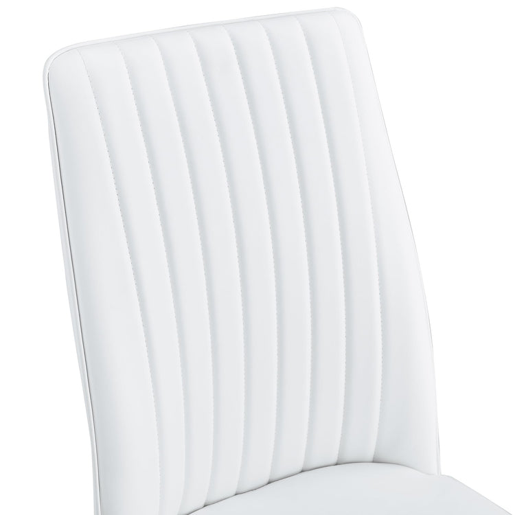White Modern Dining Chairs Set (8 Count)