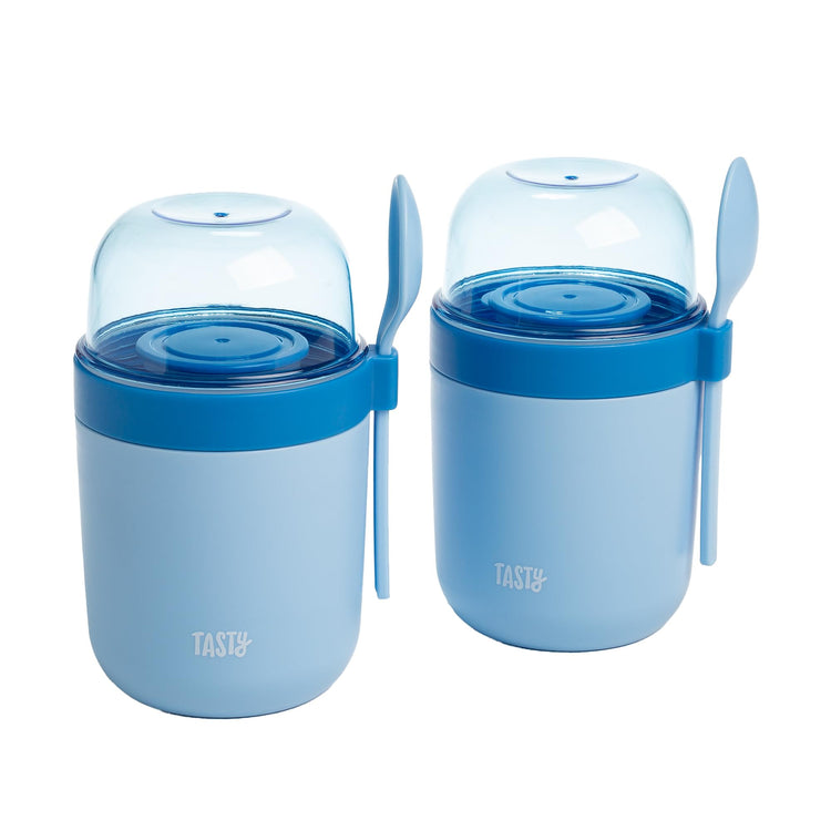Travel Snack Cups with Spoons (2 Count)