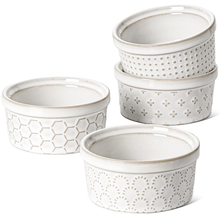 Ramekins 4 oz Oven Safe for Creme Brulee