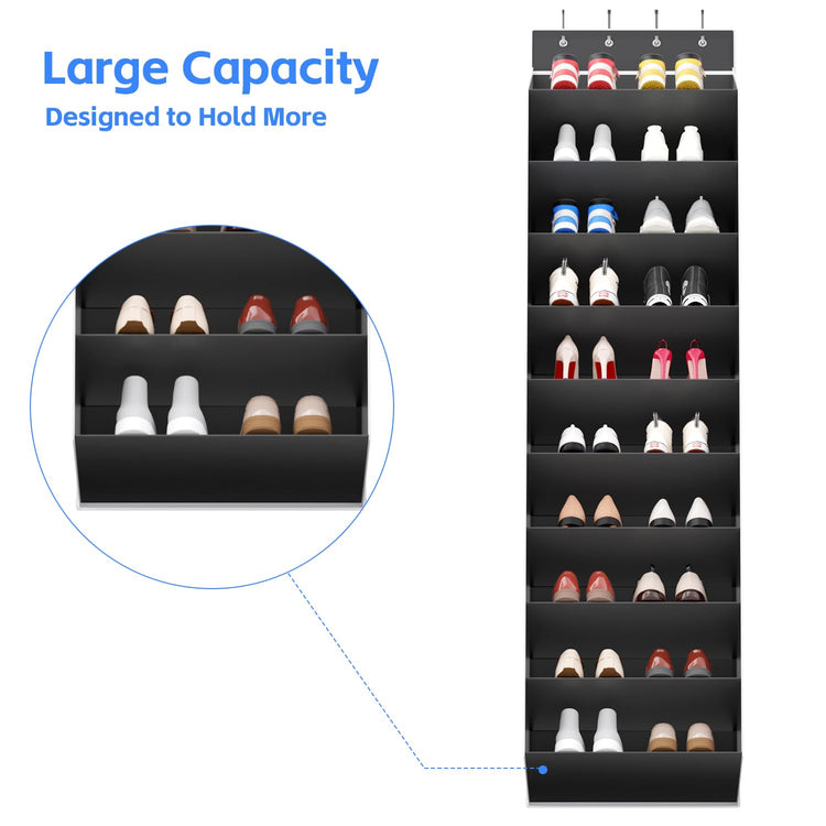 10 Tiers Large Size Over the Door Shoe Organizer Storage