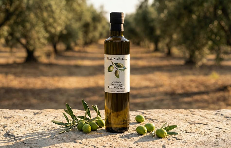 Organic Cold Pressed Extra Virgin Olive Oil from California (16.9 Fl Oz)