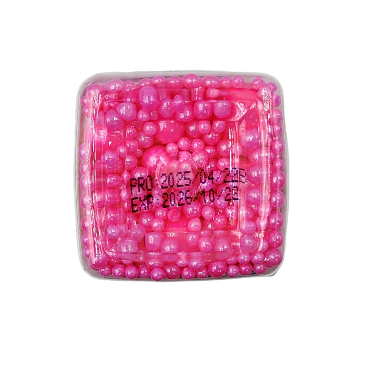 Edible Rose Pink Sugar Pearls Candy Sprinkles 120G (4.23 Ounce)
