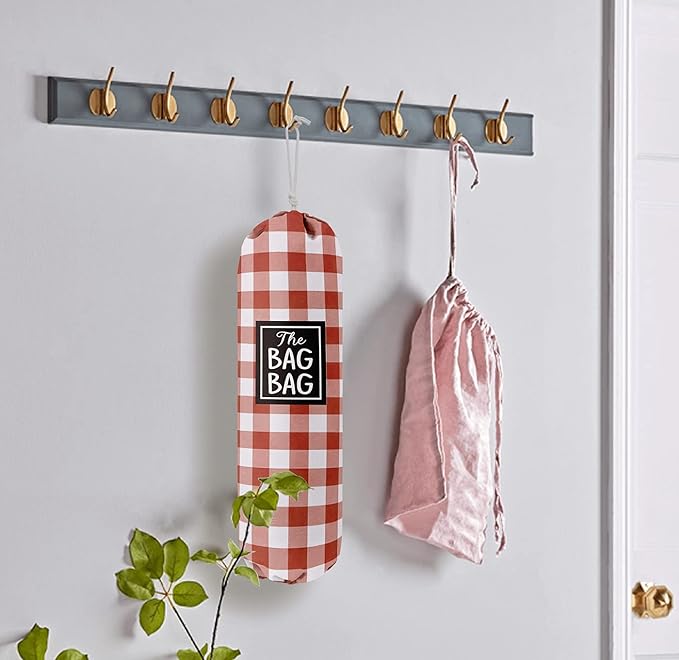 Funny Grid Bag Bag, Grocery Bags Holder Organizer For Shopping Bags, Wall Mount Plastic Bags Storage Container Dispensers, Gift For The Preferred Family And Friends