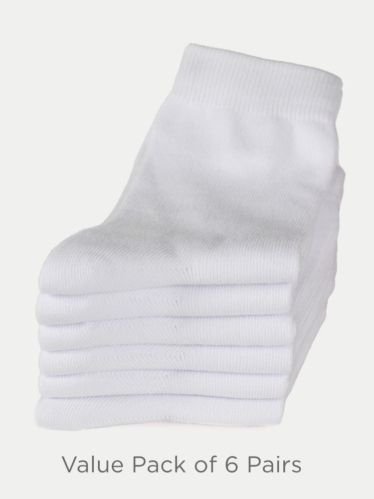 Unisex Kids Boys Girls Soft Cotton School Socks 4 (6 Count)